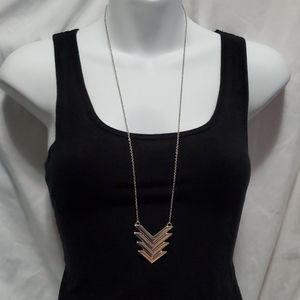 Long Chervon Necklace